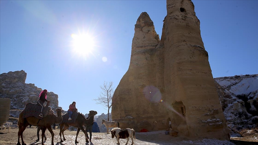 Kolombiyalı ve Meksikalı turizmciler Kapadokya’yı gezdi