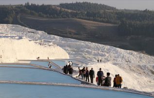 Pamukkale’yi 11 günde 6 bin 850 kişi ziyaret etti
