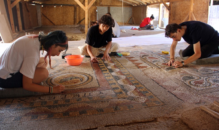 Sinop’ta 1600 yıllık mozaikler sergilenmeye hazırlanıyor