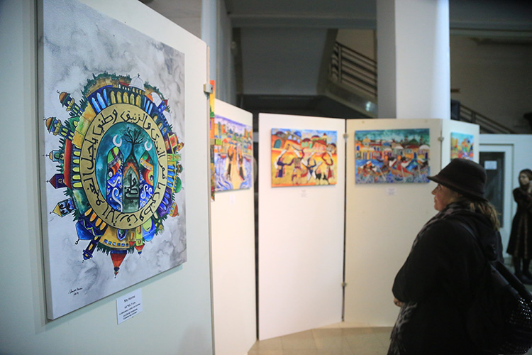 Sırbistan’da Filistinli sanatçının sergisi açıldı 