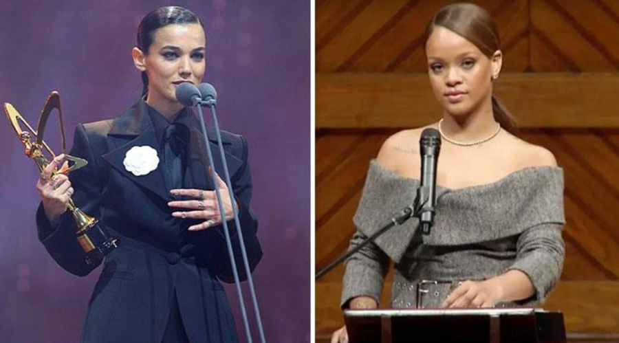 Oyuncu Pınar Deniz’in ödül konuşması Rihanna’dan kopya çıktı!