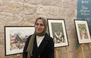 Türk ressam, tablolarıyla Kudüs’ün yaşamına ışık tutuyor