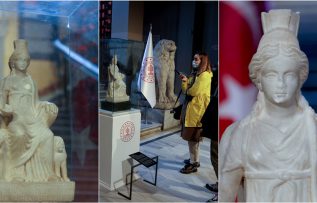 1700 yaşındaki ‘Kybele’ heykeli ziyaretçilerini ağırlamaya başladı