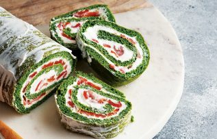 Glutensiz Ispanaklı Rulo Salata