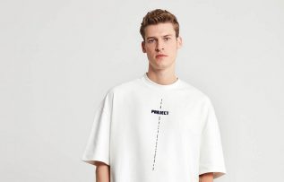 GRIMELANGE / Beyaz Oversize T-shirt