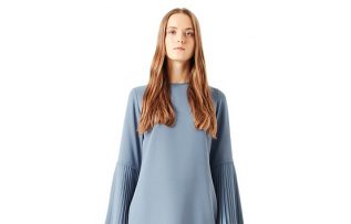 Mizalle / Indıgo Kolları Pliseli Bluz