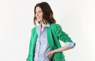 Network / Regular Fit Yeşil Kruvaze Ceket