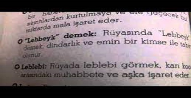 Rüyada Lebbeyk Görmek
