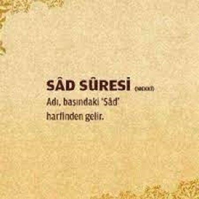 Rüyada Sad Suresi Görmek