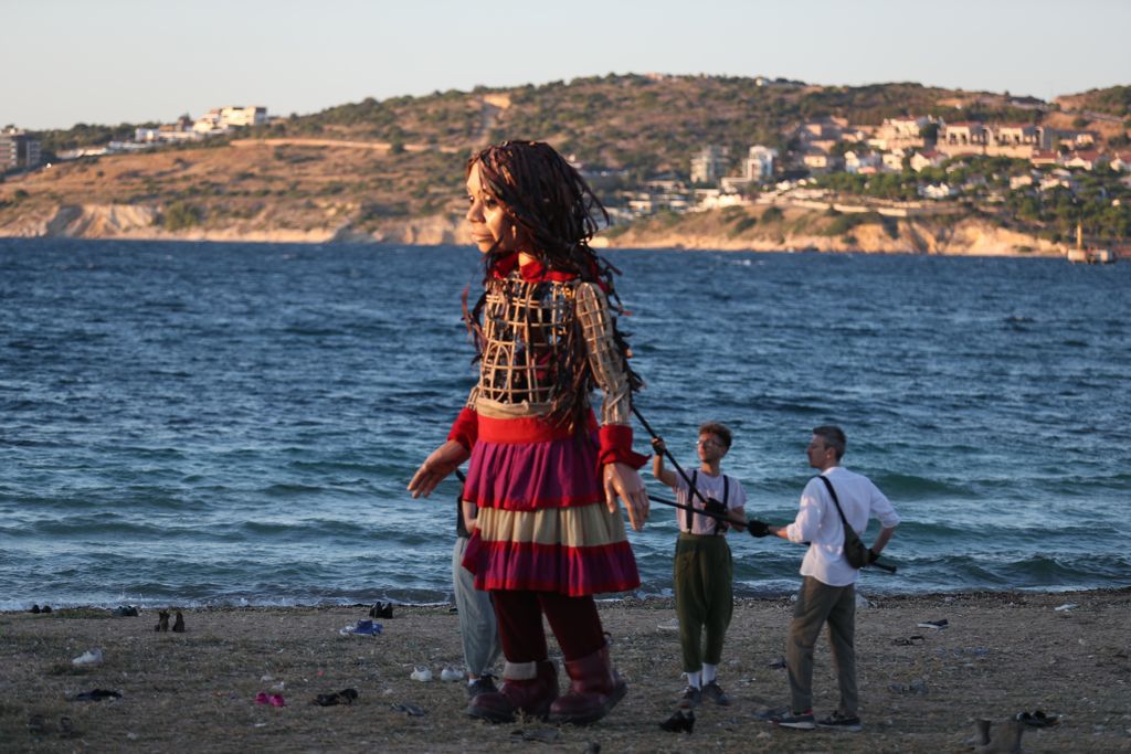 Mülteci çocuklar için yürüyen kukla “Küçük Amal” Türkiye turunu tamamladı