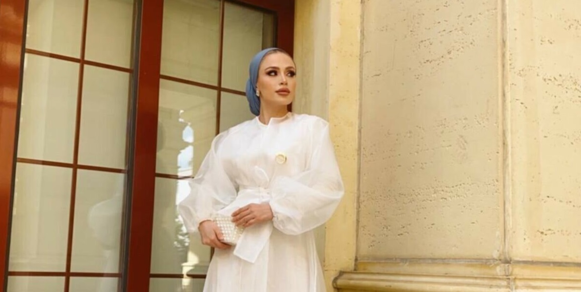 GİZAY Senna / Transparan Detaylı Abaya Takım