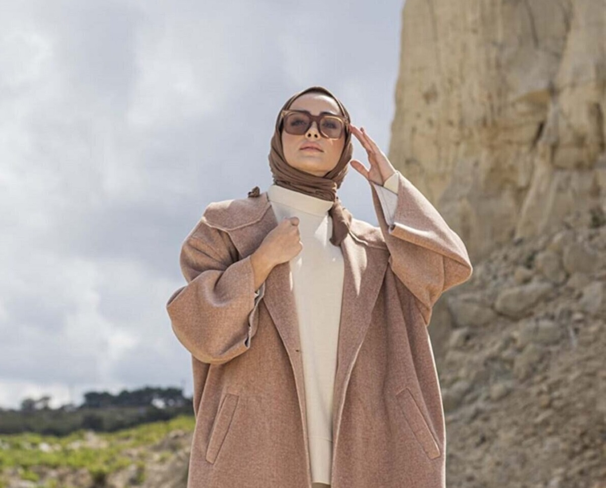 Moda Ala / Oversize Kaşe Kaban Camel