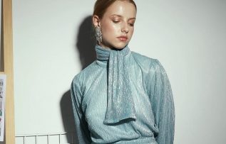 Suud Collection / Mavi Uzun Abiye Elbise