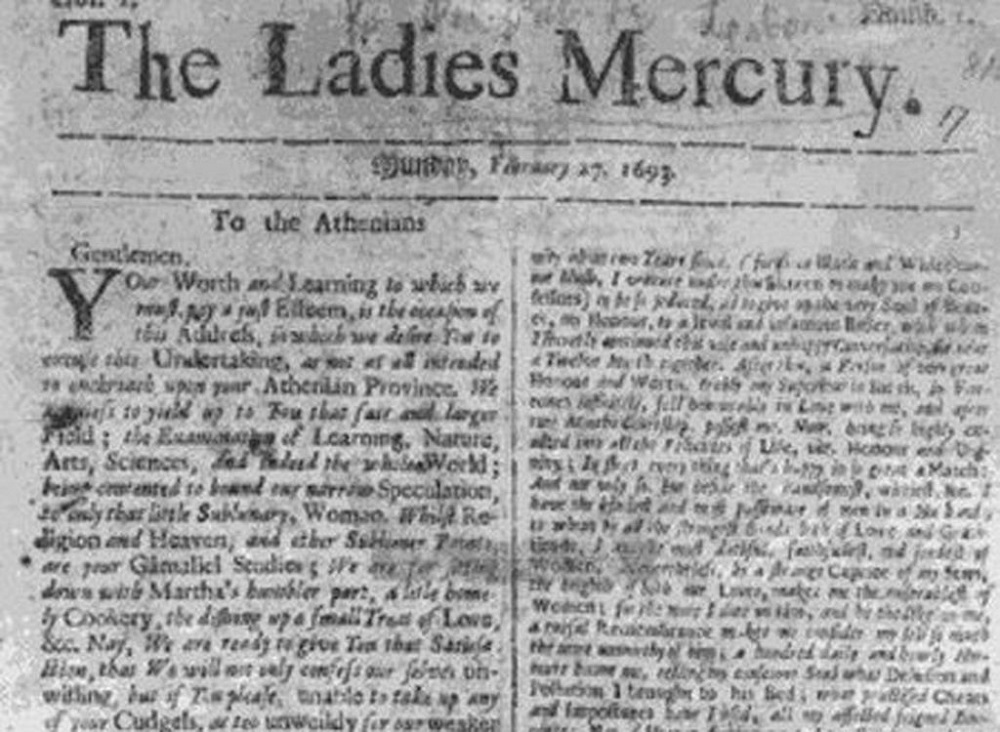 İlk kadın dergisi: “The Ladies Mercury”