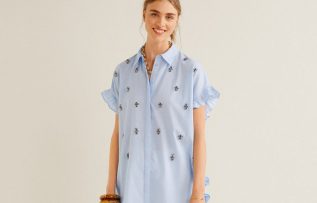 Mango / Kadın Mavi Bluz