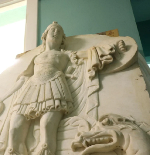 1600 yıllık Baş Melek Mikail heykeli Yalova Müzesine taşındı