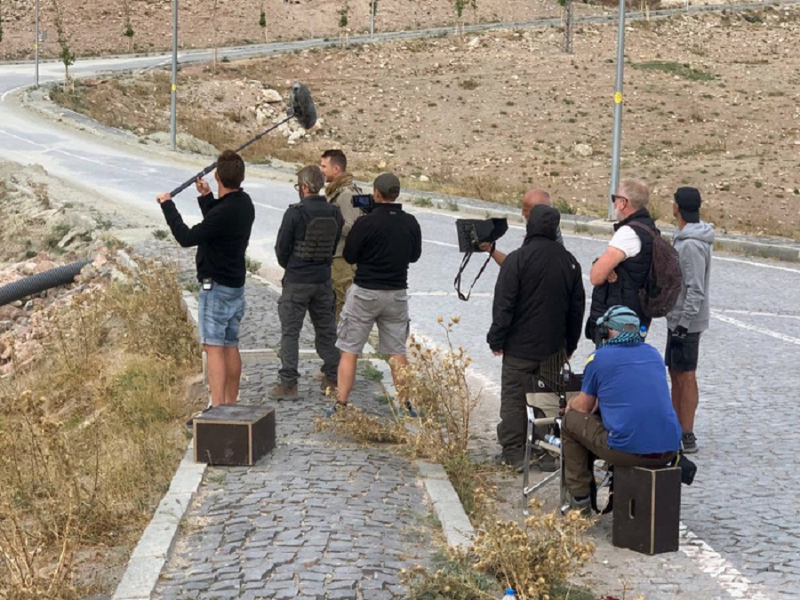 Ağrı’da Çek yapımı sinema filminin seti kuruldu