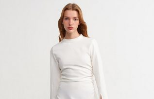 Dilvin / Büzgü Detaylı Elbise